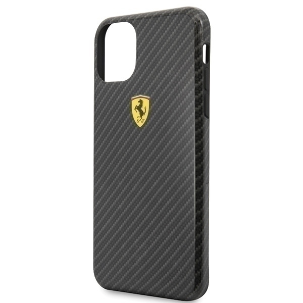 Ferrari On Track Carbon Effect etui na iPhone 11 Pro czarne