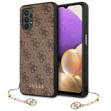 Guess 4G Charms Collection etui na Samsung Galaxy A32 LTE brąz