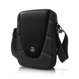 Mercedes Pattern Torba na tablet 10,1" czarna / granatowe wstawki