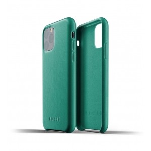 Mujjo Full Leather etui skórzane do iPhone 11 Pro (zielone)