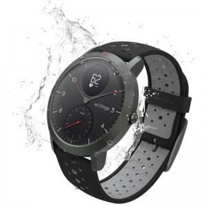 Withings Activite Steel HR Sport - smartwatch z pomiarem pulsu (czarny)