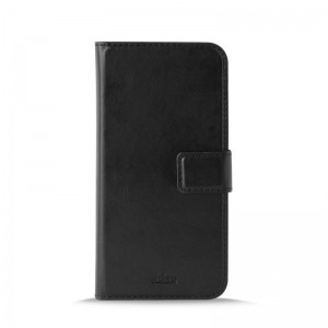 PURO Booklet Wallet Case - Etui Samsung Galaxy S10  z kieszeniami na karty   stand up (czarny)-7817584