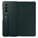 Oryginalne etui Samsung EF-FF926LGEGWW do Galaxy Z Fold 3 (Dark Green Leather Flip Cover)