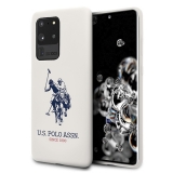 US Polo Silicone Collection etui na Samsung Galaxy S20 Ultra białe