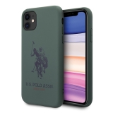 US Polo Silicone Collection etui na iPhone 11 zielone