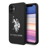US Polo Silicone Collection etui na iPhone 11 czarne