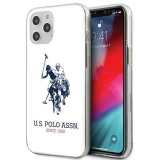US Polo Shiny Big Logo etui na iPhone 12 Pro Max białe