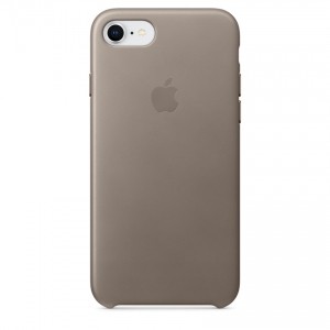 Apple iPhone 7/8 Leather Case jasnobeżowy - szary