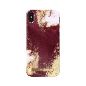 iDeal Of Sweden - etui ochronne do iPhone Xs Max (Golden Burgundy Marble)-681930