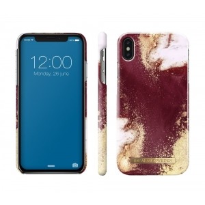 iDeal Of Sweden etui iPhone Xs Max Golden Burgundy Marble