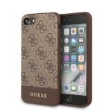 Guess 4G Bottom Stripe Collection - Etui iPhone SE 2020 / 8 / 7 (brązowy)-1266823