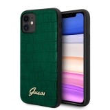 Guess Croco Case - Etui iPhone 11 (Dark Green)-1266943