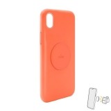 PURO ICON+ Cover - Etui magnetyczne iPhone XR (fluo pomarańczowy)-1609306