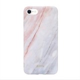 Crong Marble Case – Etui iPhone SE 2020 / 8 / 7 (różowy)-1615072