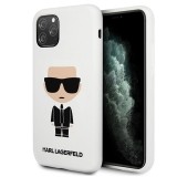 Karl Lagerfeld Fullbody Silicone Iconic - Etui iPhone 11 Pro Max (White)-1618973