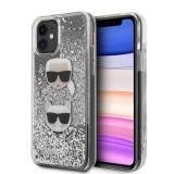 Karl Lagerfeld Liquid Glitter Hearts - Etui iPhone 11-1625676