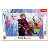 Trefl - Puzzle Frozen Magiczny Świat Anny i Elsy 15 ele.-2069633