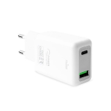 Puro Fast Travel Charger - Ładowarka sieciowa USB-C + USB-A 30W (biały)-2069658