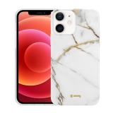 Crong Marble Case - Etui iPhone 12 Mini (biały)-2231620
