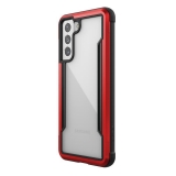 X-Doria Raptic Shield - Etui aluminiowe Samsung Galaxy S21 (Antimicrobial protection) (Red)-2253904