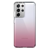 Speck Presidio Perfect-Clear Ombre -  Etui Samsung Galaxy S21 Ultra z powłoką MICROBAN (Clear/Vintage Rose Fade)-2456253