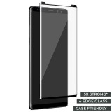 PURO Premium Full Edge Tempered Glass Case Friendly - Szkło ochronne hartowane na ekran Samsung Galaxy Note 9 (czarna ra