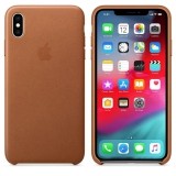 Apple Leather Case - Skórzane etui iPhone Xs Max (naturalny brąz)-275498