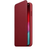 Apple Leather Folio - Skórzane etui iPhone Xs Max z kieszeniami na karty (czerwony) (PRODUCT)RED-275516