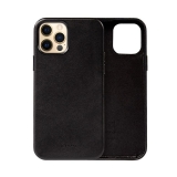 Crong Essential Cover - Etui ze skóry ekologicznej iPhone 12 Pro Max (czarny)-2761158