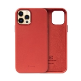 Crong Essential Cover - Etui ze skóry ekologicznej iPhone 12 Pro Max (czerwony)-2761166