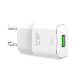 PURO White Mini Travel Fast Charger – Ładowarka sieciowa USB-A 12 W 2.4 A (biały)-2761180