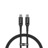 Crong Armor Link – Kabel 60W z USB-C na USB-C w oplocie 150cm (czarny)-2878337