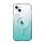 Speck Presidio Perfect-Clear + Ombre + MagSafe - Etui iPhone 13 z powłoką MICROBAN (Clear/Fantasy Teal Fade)-3372047