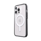 Speck Presidio Perfect-Clear with Impact Geometry + MagSafe - Etui iPhone 13 Pro z powłoką MICROBAN (Clear/Black)-337225