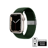 Crong Wave Band – Pleciony pasek do Apple Watch 38/40/41 mm (zielony)-3377789