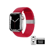 Crong Wave Band – Pleciony pasek do Apple Watch 38/40/41 mm (czerwony)-3377798