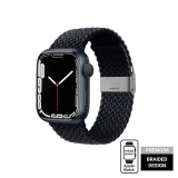 Crong Wave Band – Pleciony pasek do Apple Watch 38/40/41 mm (grafitowy)-3377816