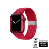 Crong Wave Band – Pleciony pasek do Apple Watch 42/44/45 mm (czerwony)-3377833