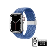 Crong Wave Band – Pleciony pasek do Apple Watch 42/44/45 mm (niebieski)-3377842
