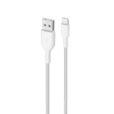 PURO Fabric Ultra Strong - Kabel w oplocie heavy duty USB-A / Lightning MFi 2m (biały)-3378007