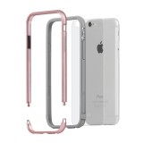 Moshi iGlaze Luxe - Etui z aluminiową ramką iPhone 6s / iPhone 6 (Rose Pink)-341768