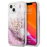 Guess Liquid Glitter 4G Big Logo - Etui iPhone 13 mini (różowy)-3475908