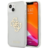 Guess Glitter 4G Big Logo - Etui iPhone 13 mini (przezroczysty)-3475972
