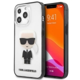 Karl Lagerfeld Ikonik Karl - Etui iPhone 13 Pro (przezroczysty / czarna ramka)-3476282