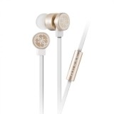 Guess Wire earphones - Uniwersalne słuchawki przewodowe (biały/złoty)-361960