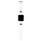 Karl Lagerfeld Silicone Karl & Choupette Heads – Pasek do Apple Watch 42/44/45 mm (biały)-3717046