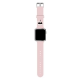 Karl Lagerfeld Silicone Karl Head – Pasek do Apple Watch 42/44/45 mm (różowy)-3717049