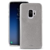 PURO Glitter Shine Cover - Etui Samsung Galaxy S9 (Silver)-432007