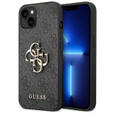 Guess 4G Big Metal Logo - Etui iPhone 14 Plus (szary)-4370189
