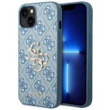 Guess 4G Big Metal Logo - Etui iPhone 14 (niebieski)-4370210